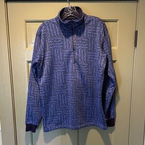 Vintage Patagonia Black and Blue Heavy Fleece Pullover Mens XL